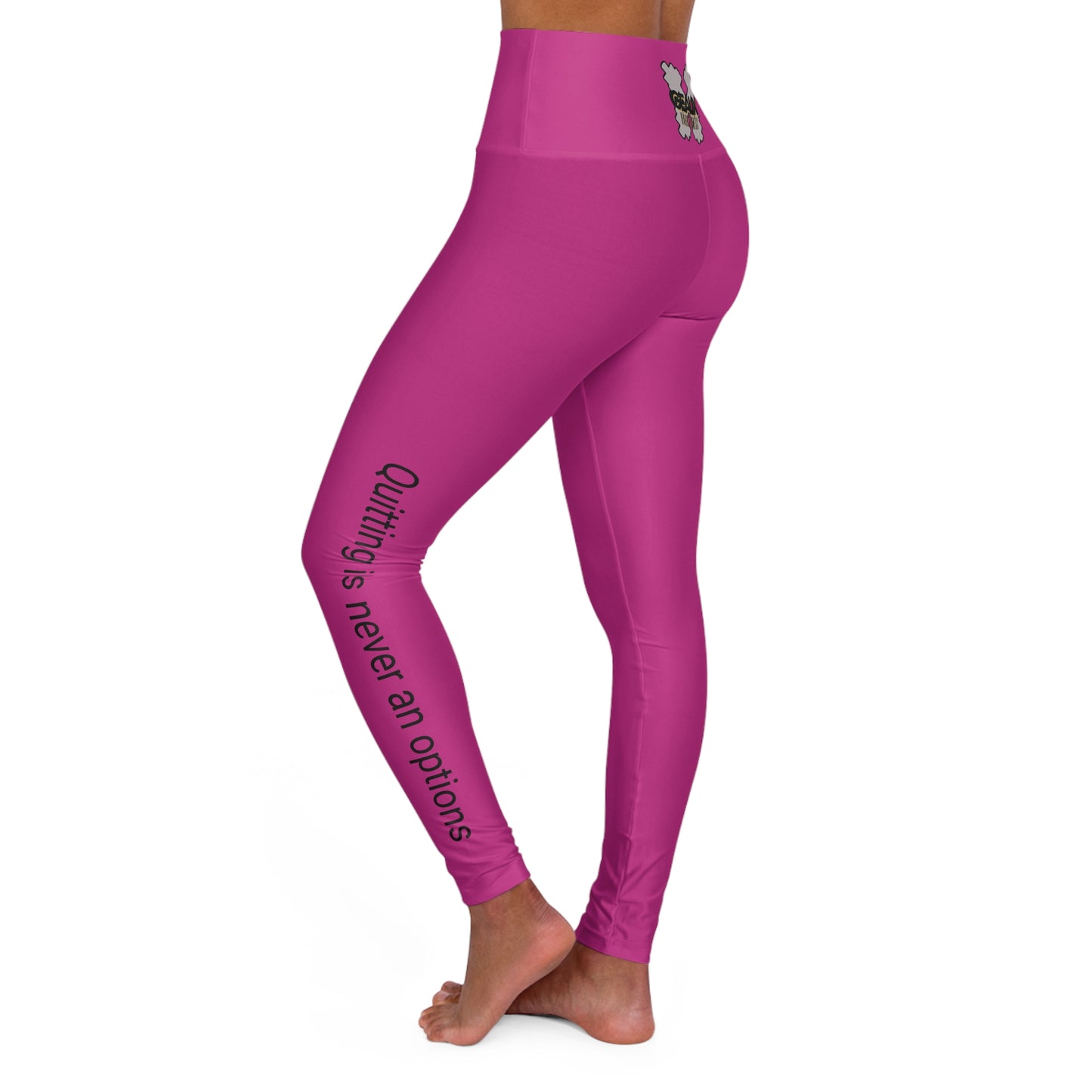 Pink Geaux Hard Fit High Waisted Yoga Leggings