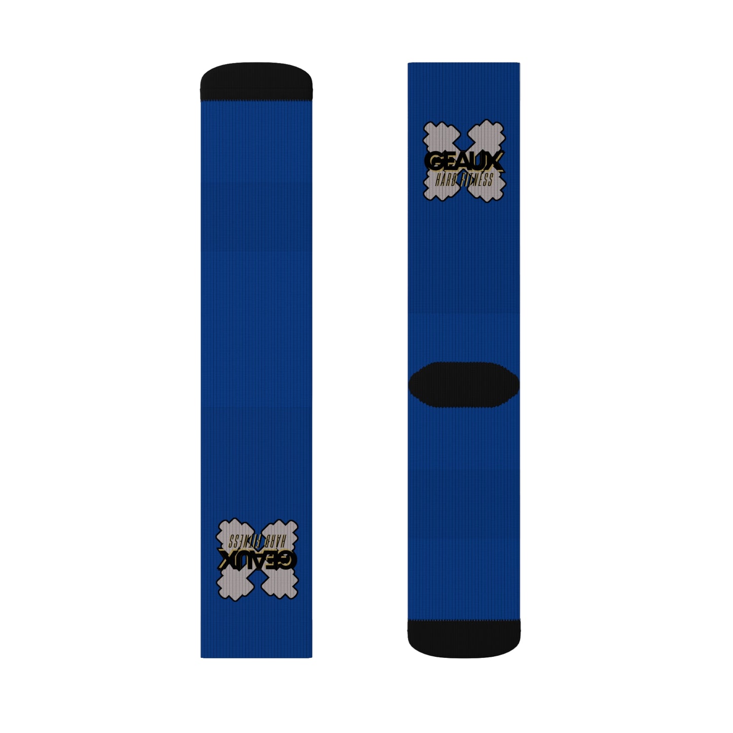 Blue Geaux Hard Fit Logo Socks