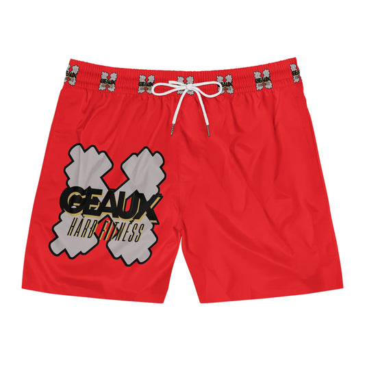 Red Geaux Hard Men's Mid-Length Swim Shorts