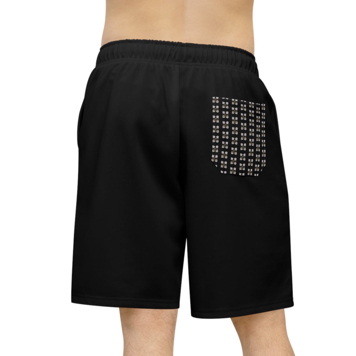 Black Geaux Hard Fit Athletic Long Shorts