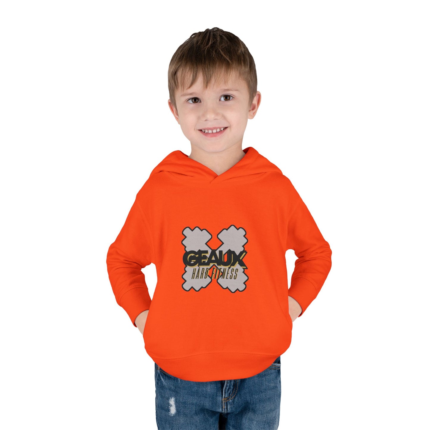 Geaux Hard Fitness Toddler Pullover Fleece Hoodie