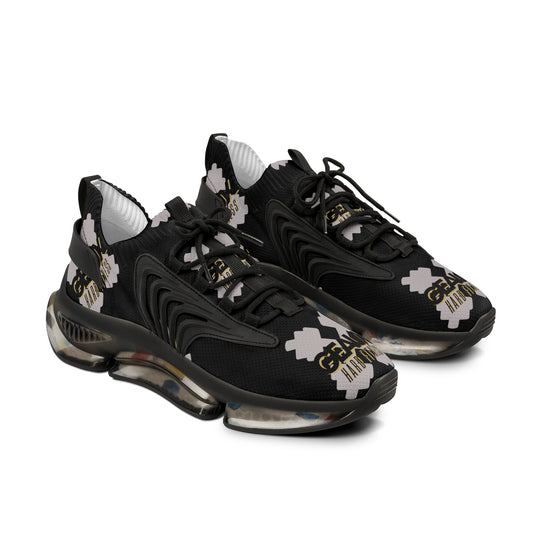 Black Geaux Hard Fit Men's Mesh Sneakers