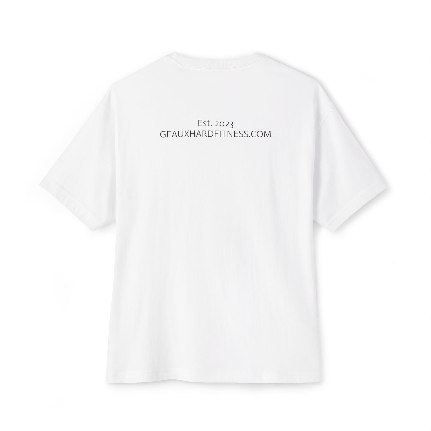Geaux Hard Oversized Boxy Tee, Unisex Graphic Shirt, Casual Streetwear, Gift for Fitness Lovers, Stylish Everyday Tee, Comfortable Relaxed Fit