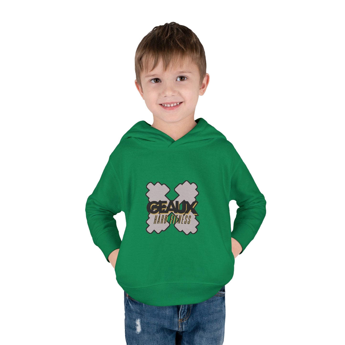 Geaux Hard Fitness Toddler Pullover Fleece Hoodie