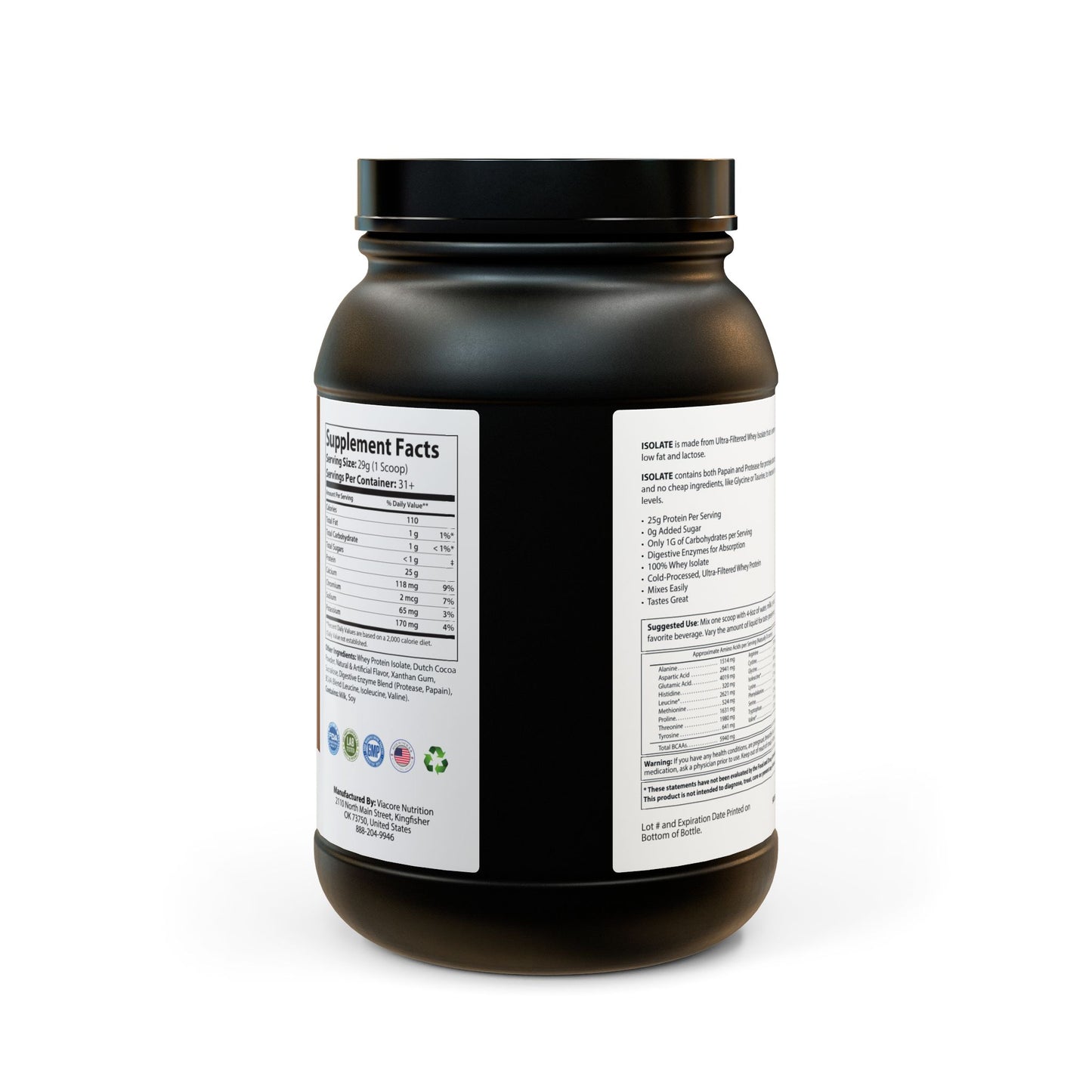 Geaux Hard Fit - Whey Isolate Protein Supplement (907g, 2lb)