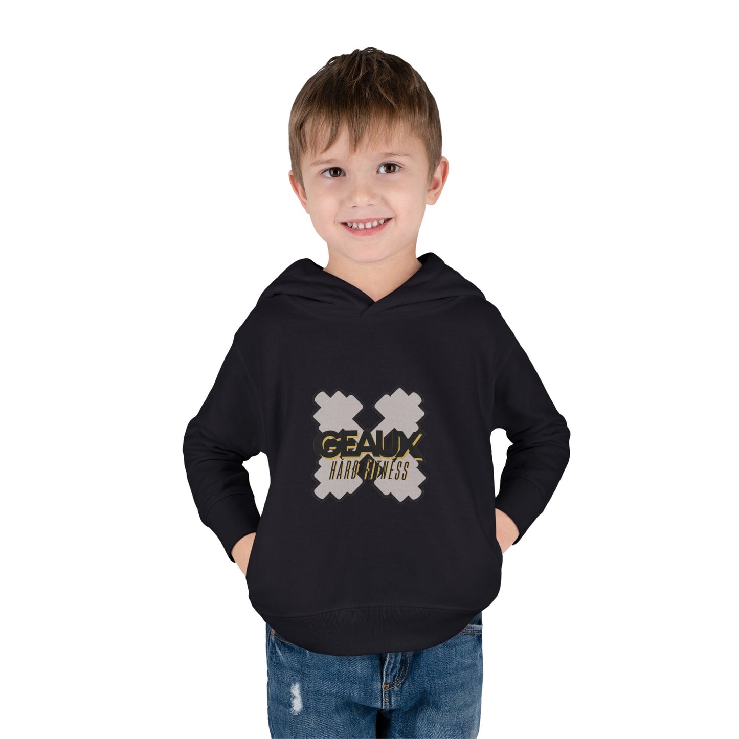 Geaux Hard Fitness Toddler Pullover Fleece Hoodie