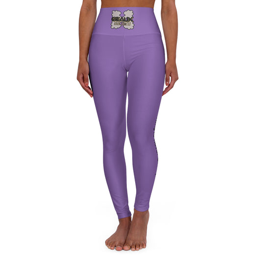 Purple Geaux Hard Fit High Waisted Yoga Leggings